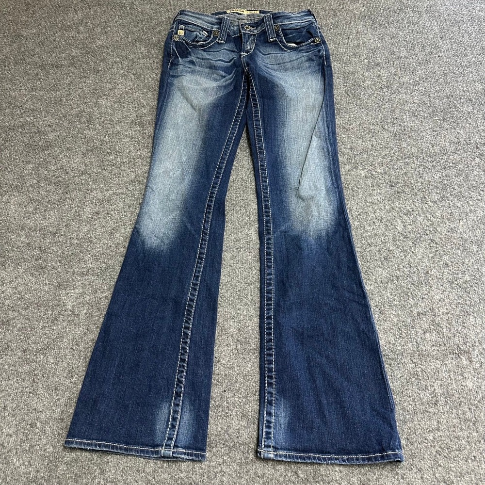 Big Star Jeans Womens Size 25R Blue Casey Low Rise Bootcut Contrast Stitching